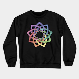 Woven In Unity Nine Pointed Star Baha'I Crewneck Sweatshirt